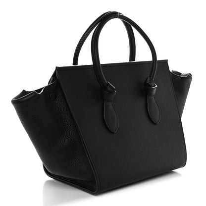 Celine Crisped Calfskin Mini Tie Knot Tote Black 3 of 13