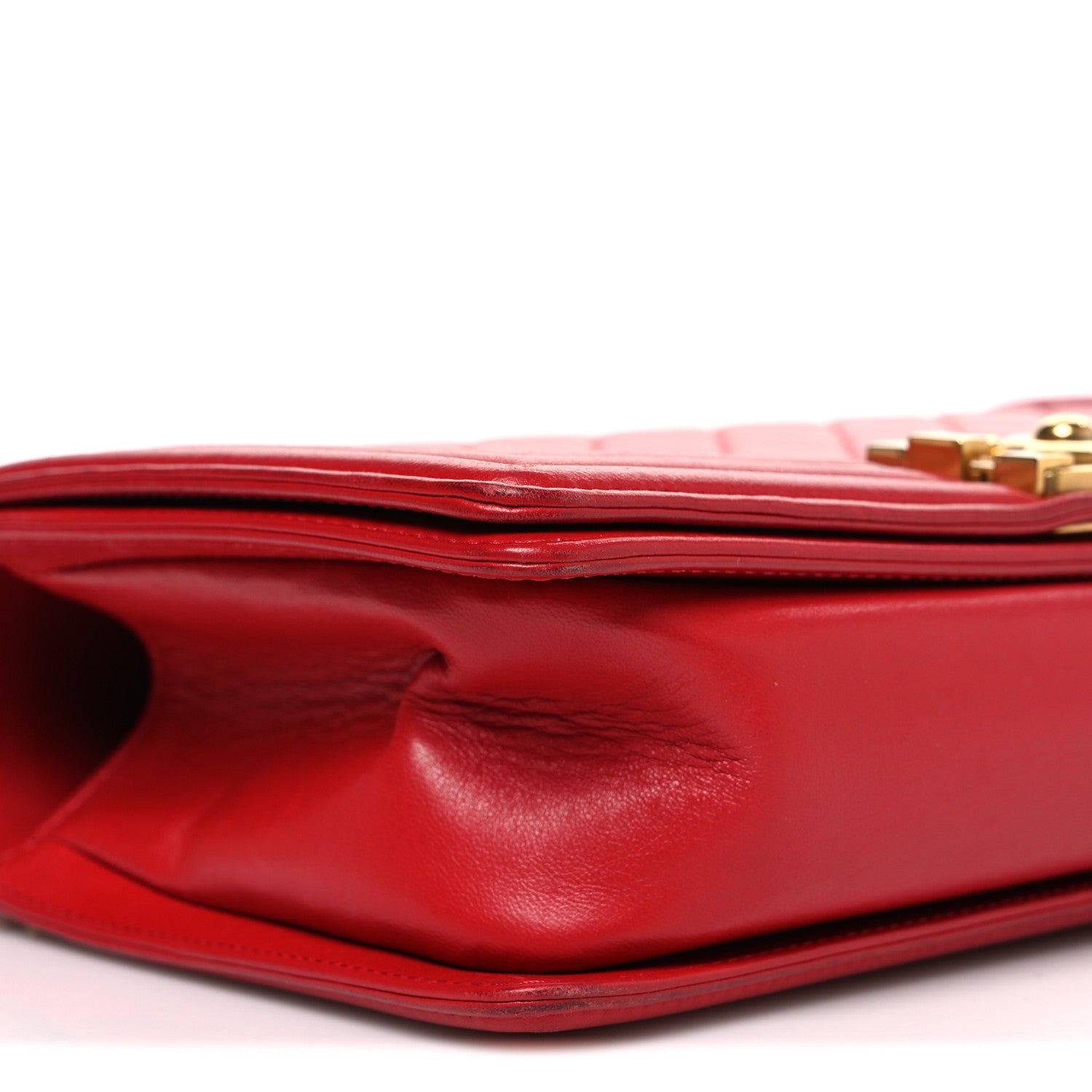 Chanel Lambskin Quilted Medium Boy Flap Red 9 of 10