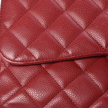 Chanel Caviar Quilted Jumbo Single Flap Red 21 of 27