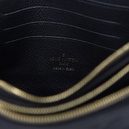 Louis Vuitton Empreinte Double Zip Pochette Black 9 of 10