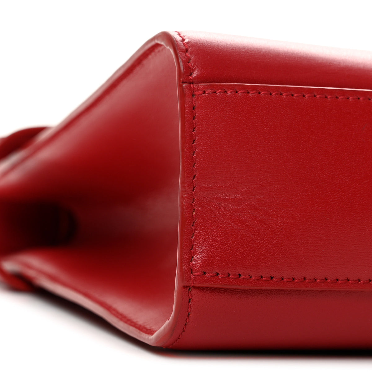 Saint Laurent Smooth Calfskin Manhattan Shoulder Bag Rouge Eros 9 of 14
