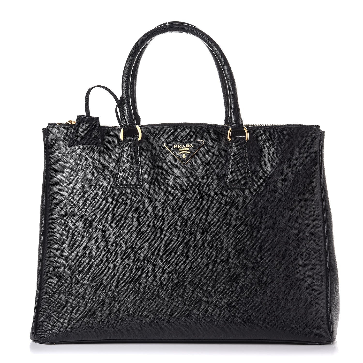 Prada Saffiano Large Galleria Double Zip Tote Black 1 of 17