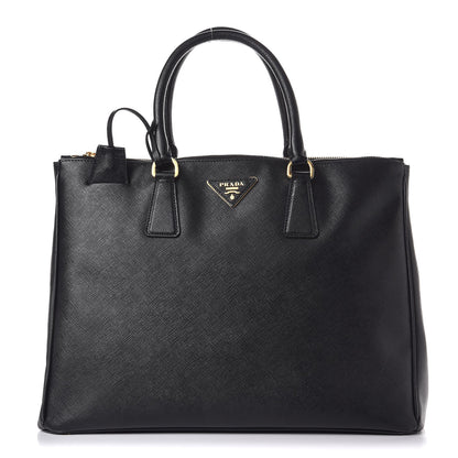 Prada Saffiano Large Galleria Double Zip Tote Black 1 of 17