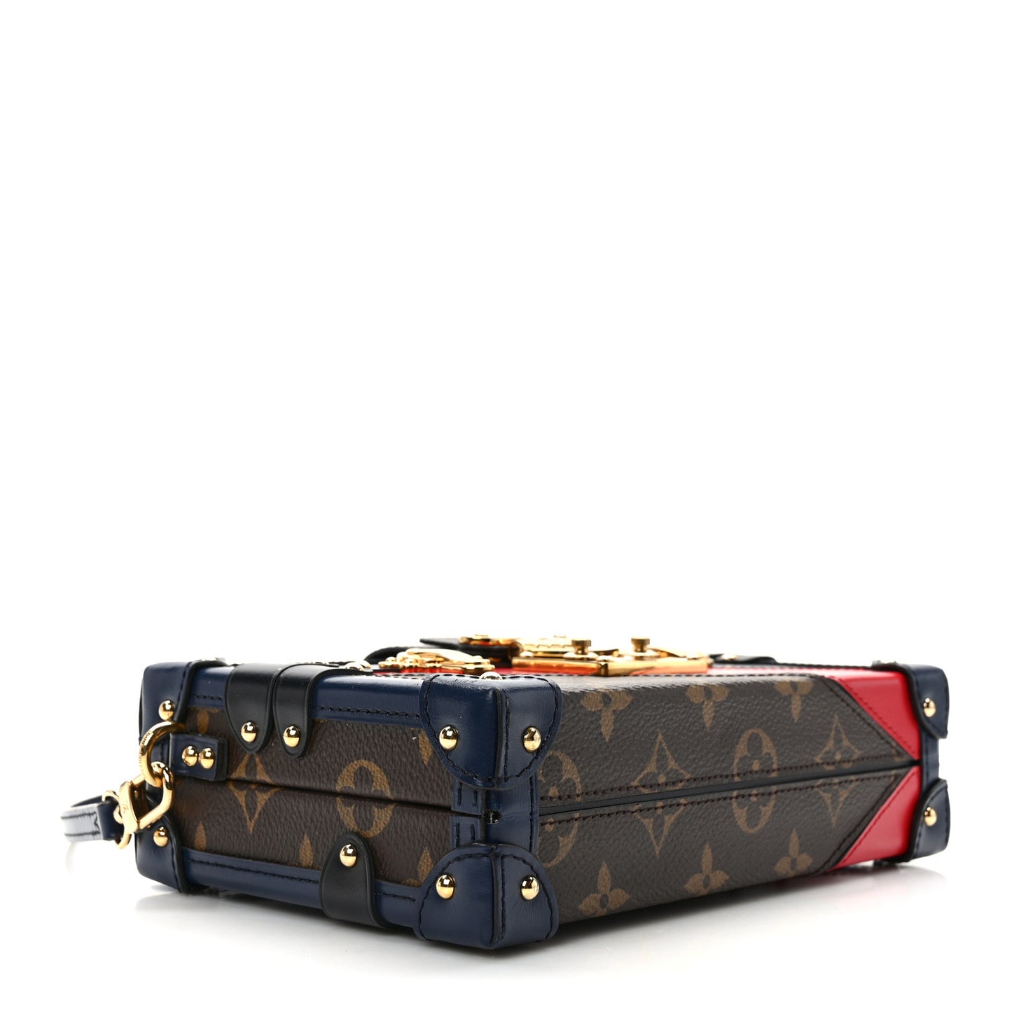 LOUIS VUITTON Monogram Malletage Print Petite Malle Marine Rouge