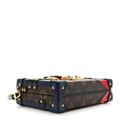 Louis Vuitton LOUIS VUITTON Monogram Malletage Print Petite Malle Marine Rouge 4 of 15