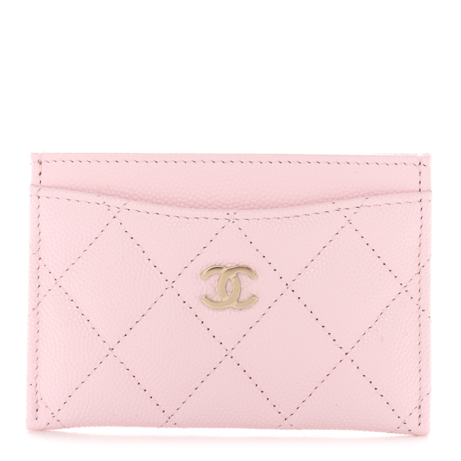 Chanel Caviar Quilted Card Holder Light Pink 1 of 8