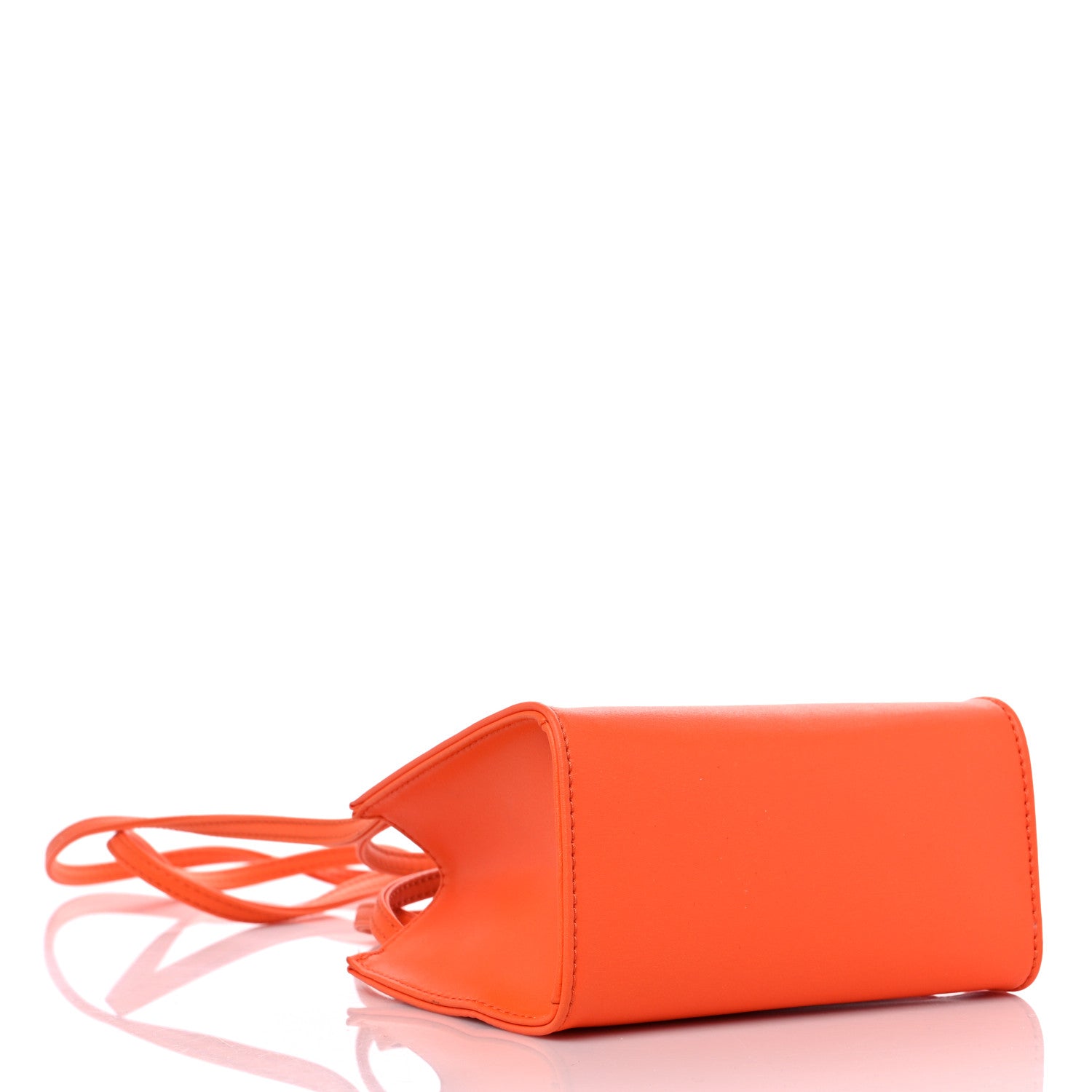 Telfar Vegan Leather Small Shopping Bag Orange 4 of 8