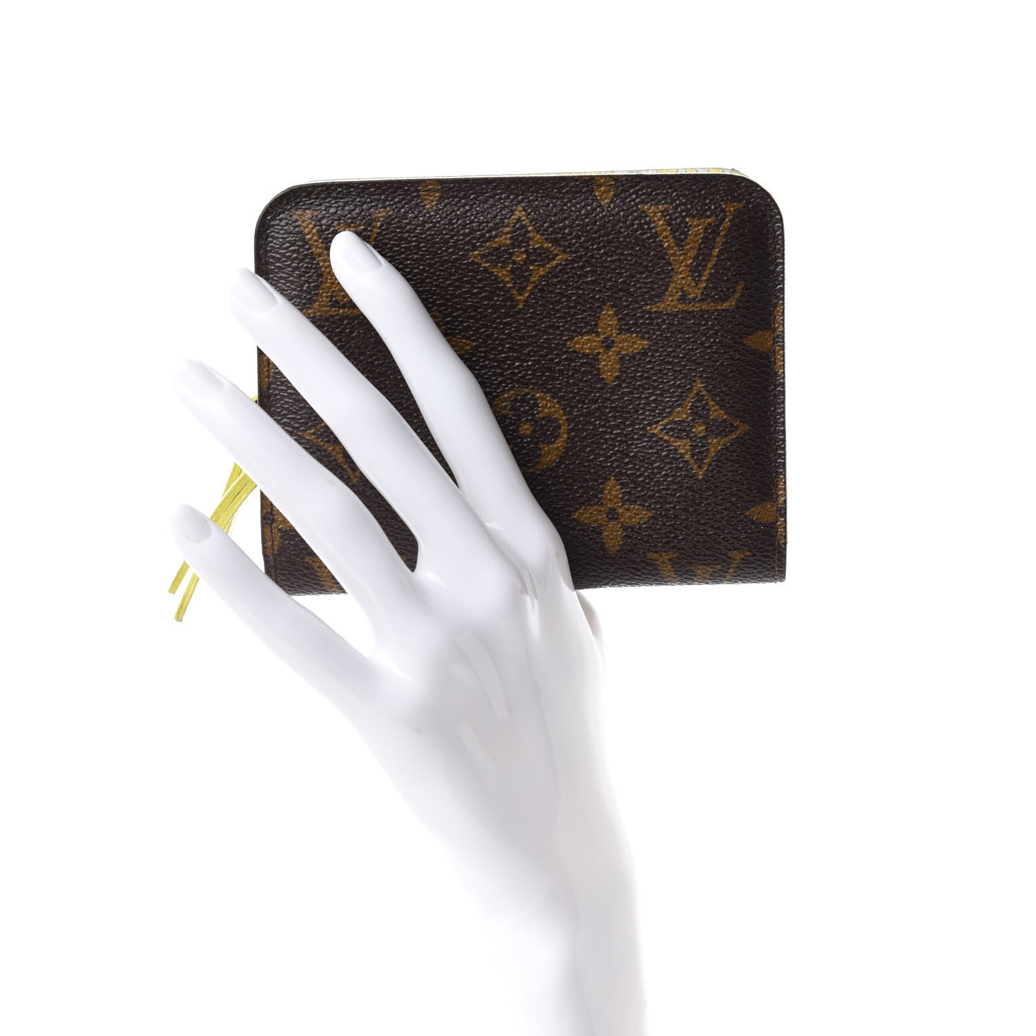 Louis Vuitton Monogram Fleuri Insolite Wallet PM Yellow 2 of 7