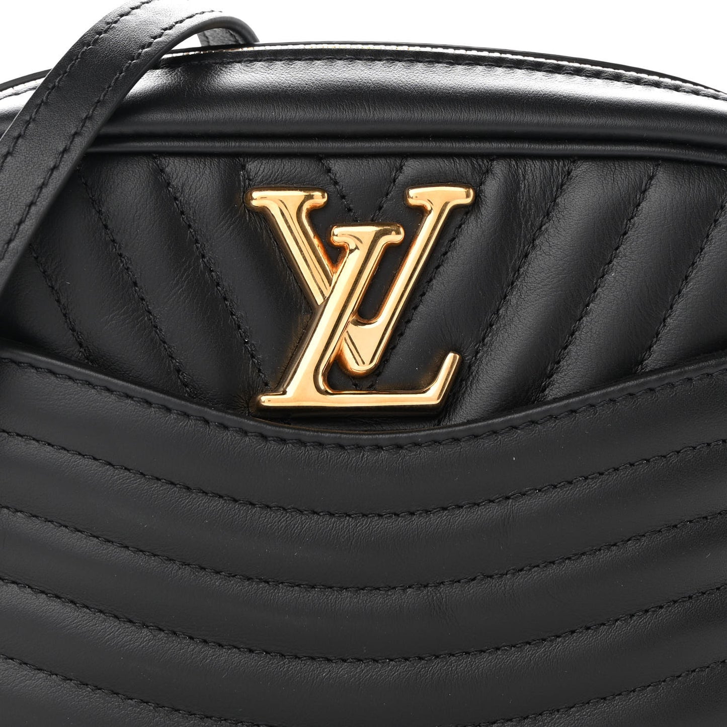 Calfskin New Wave Camera Bag NV Black