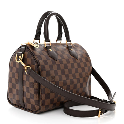 Louis Vuitton Damier Ebene Speedy Bandouliere 25 3 of 9