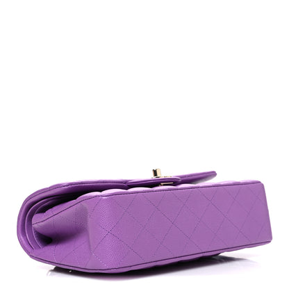 Chanel Caviar Quilted Small Double Flap Purple 4 of 10