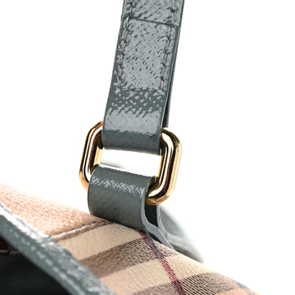 Burberry Haymarket Check Small Canterbury Tote Storm Grey 16 of 19