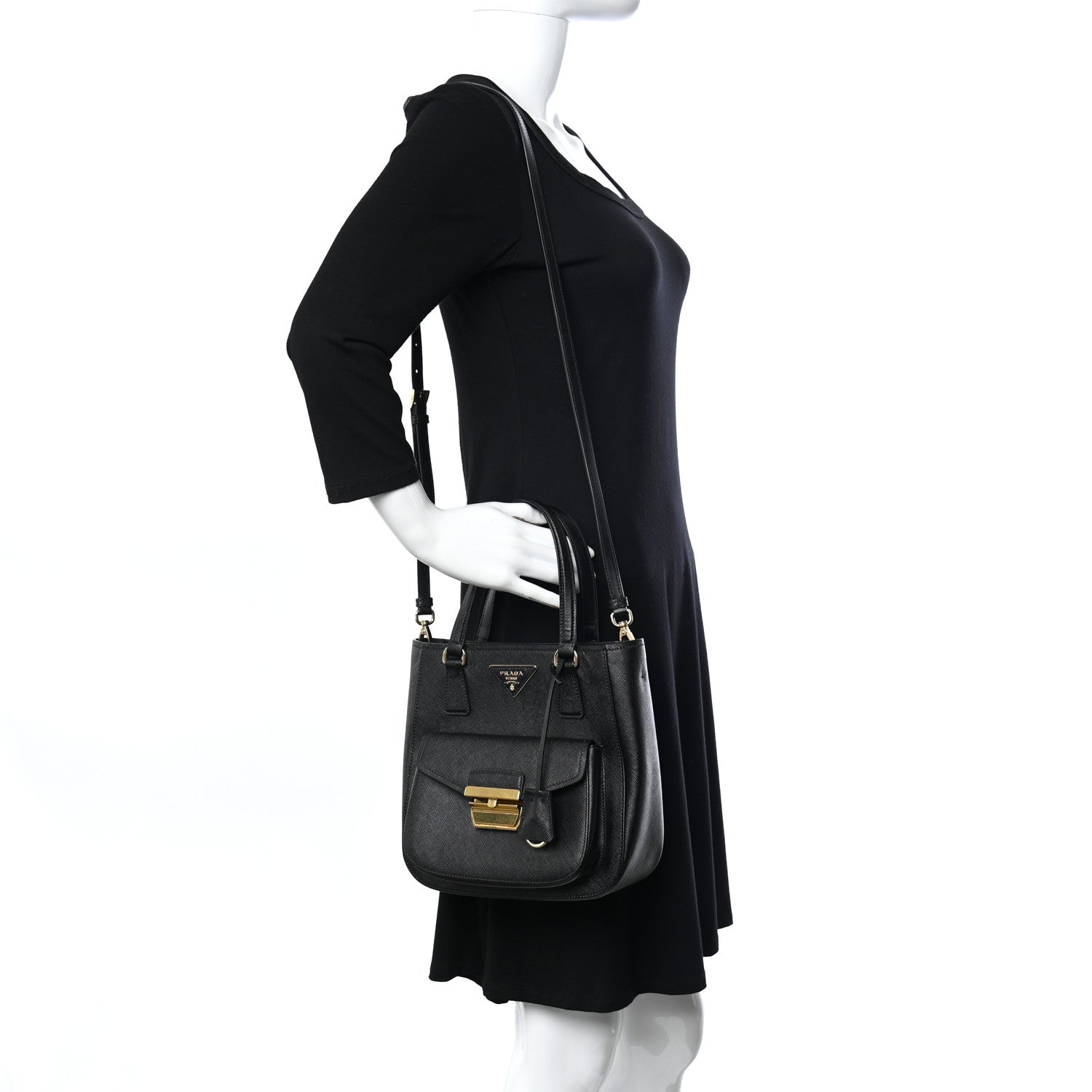Prada Saffiano Lux Metropolis Tote 2 of 9