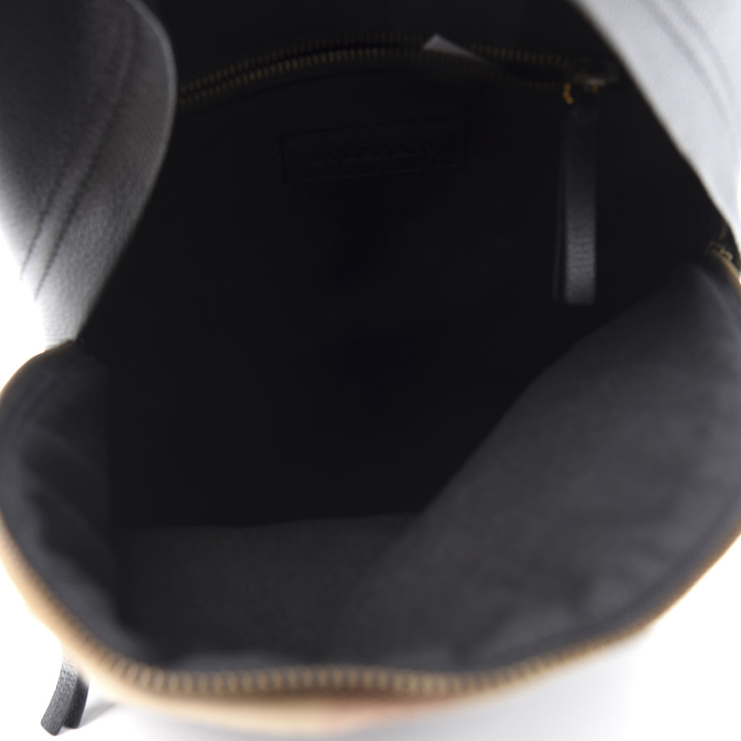 Burberry Mega Check Calfskin Abbeydale Simple Backpack Black Camel 4 of 8