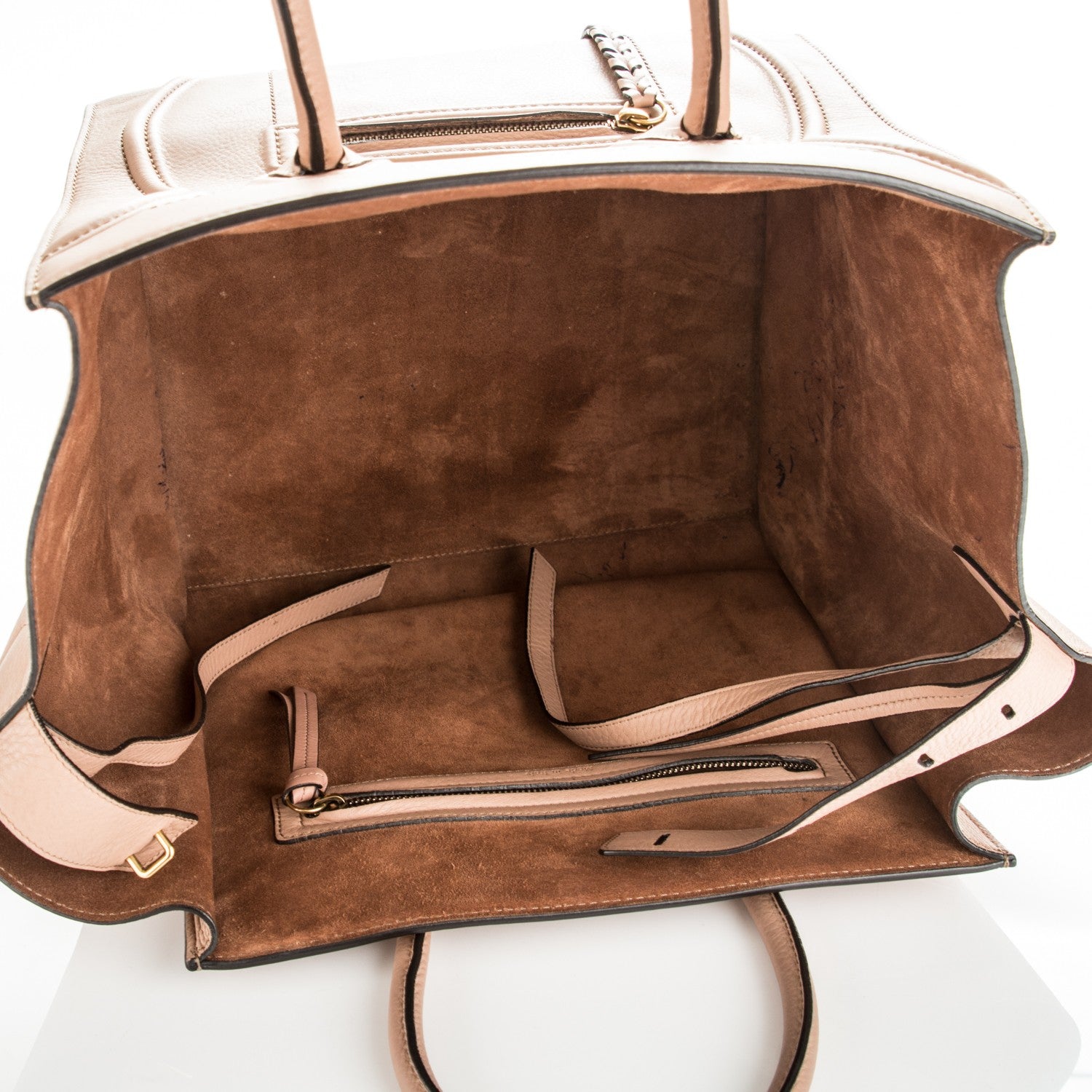 Celine Supple Calfskin Medium Phantom Luggage Flesh 5 of 9