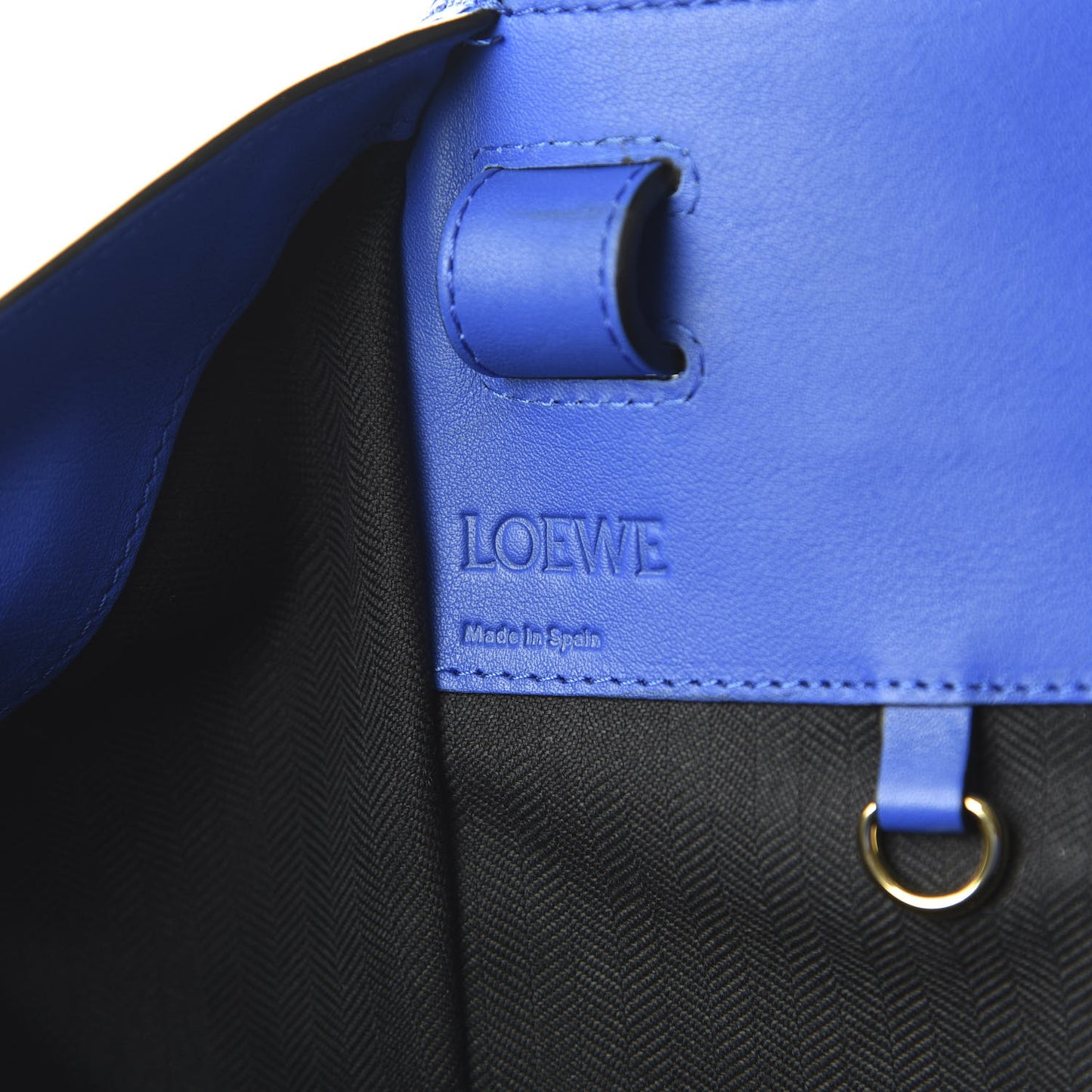 Calfskin Large Hammock Shoulder Bag Electric Blue