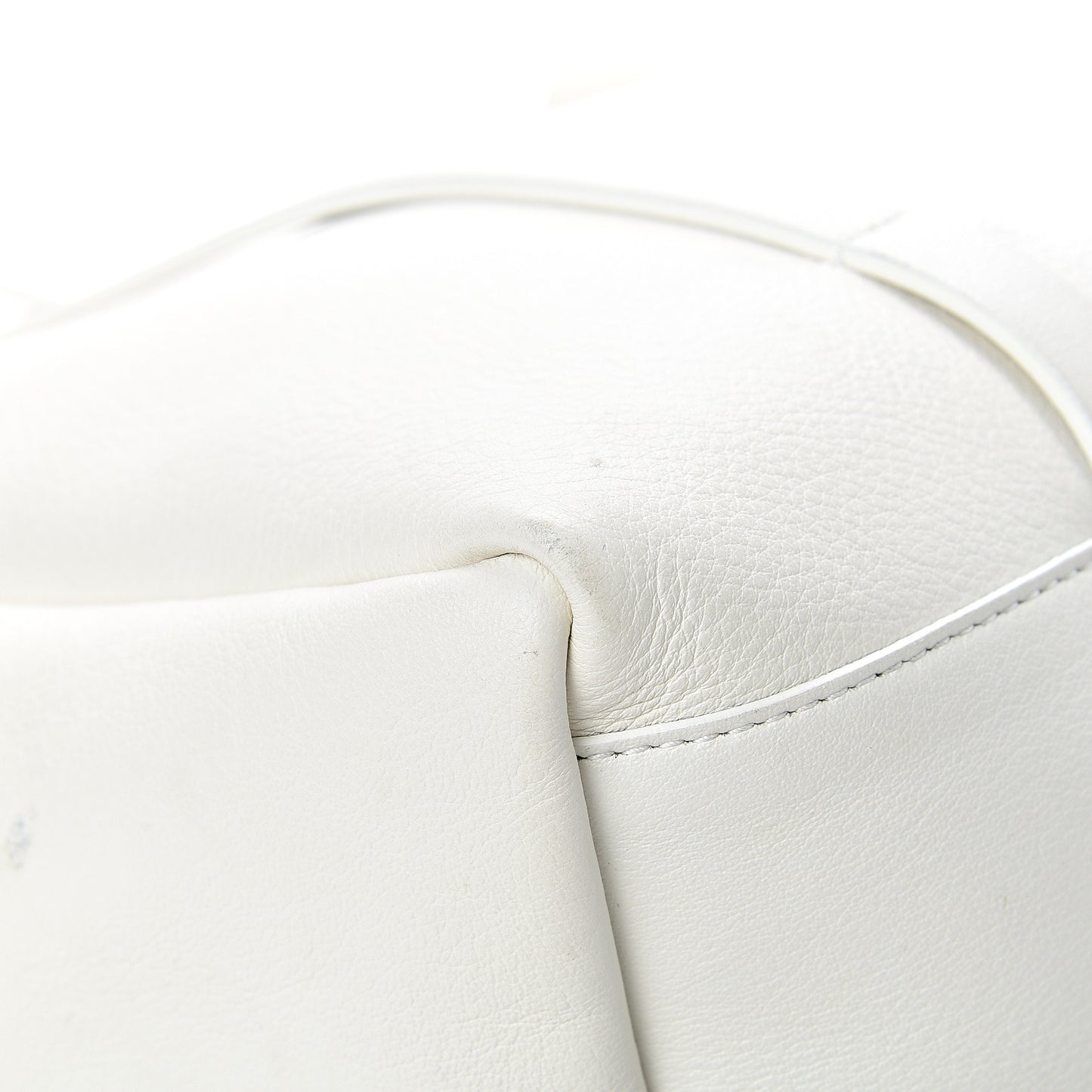 Smooth Calfskin Double Sided Small Everyday Tote Optic White Black