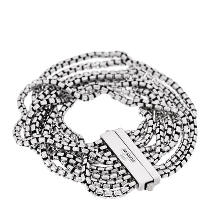 David Yurman Sterling Silver 8 Row Box Chain Bracelet 2 of 4