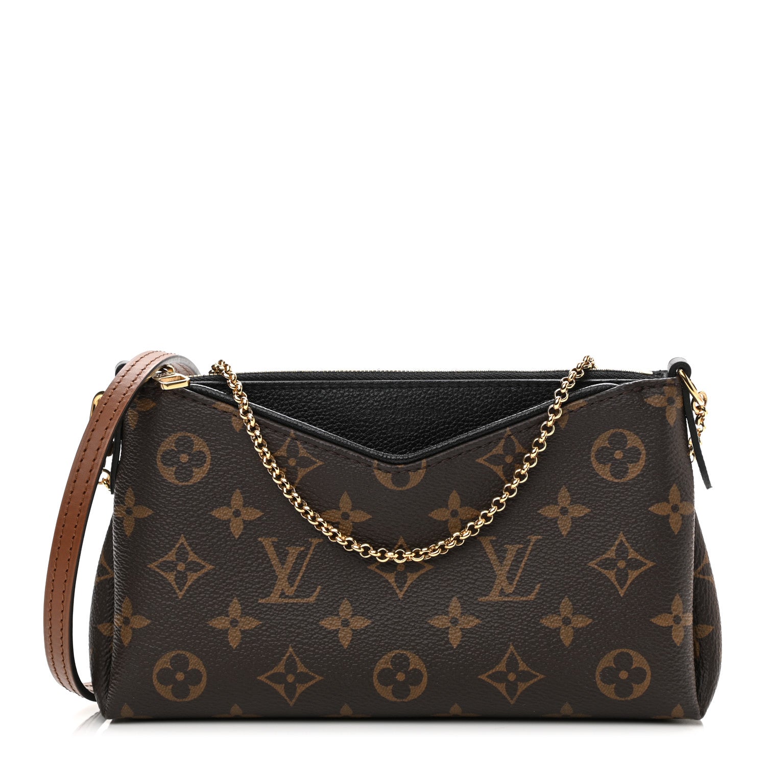 Louis Vuitton Monogram Pallas Clutch Black 1 of 11