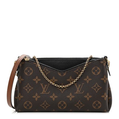 Louis Vuitton Monogram Pallas Clutch Black 1 of 11