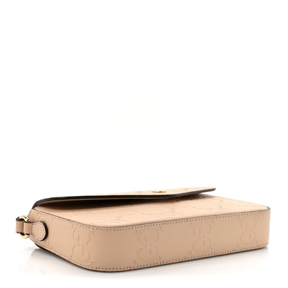 Gucci Calfskin GG Super Mini Shoulder Bag Beige 4 of 12