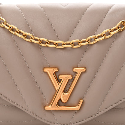 Louis Vuitton Calfskin LV New Wave Chain Bag Taupe 7 of 9