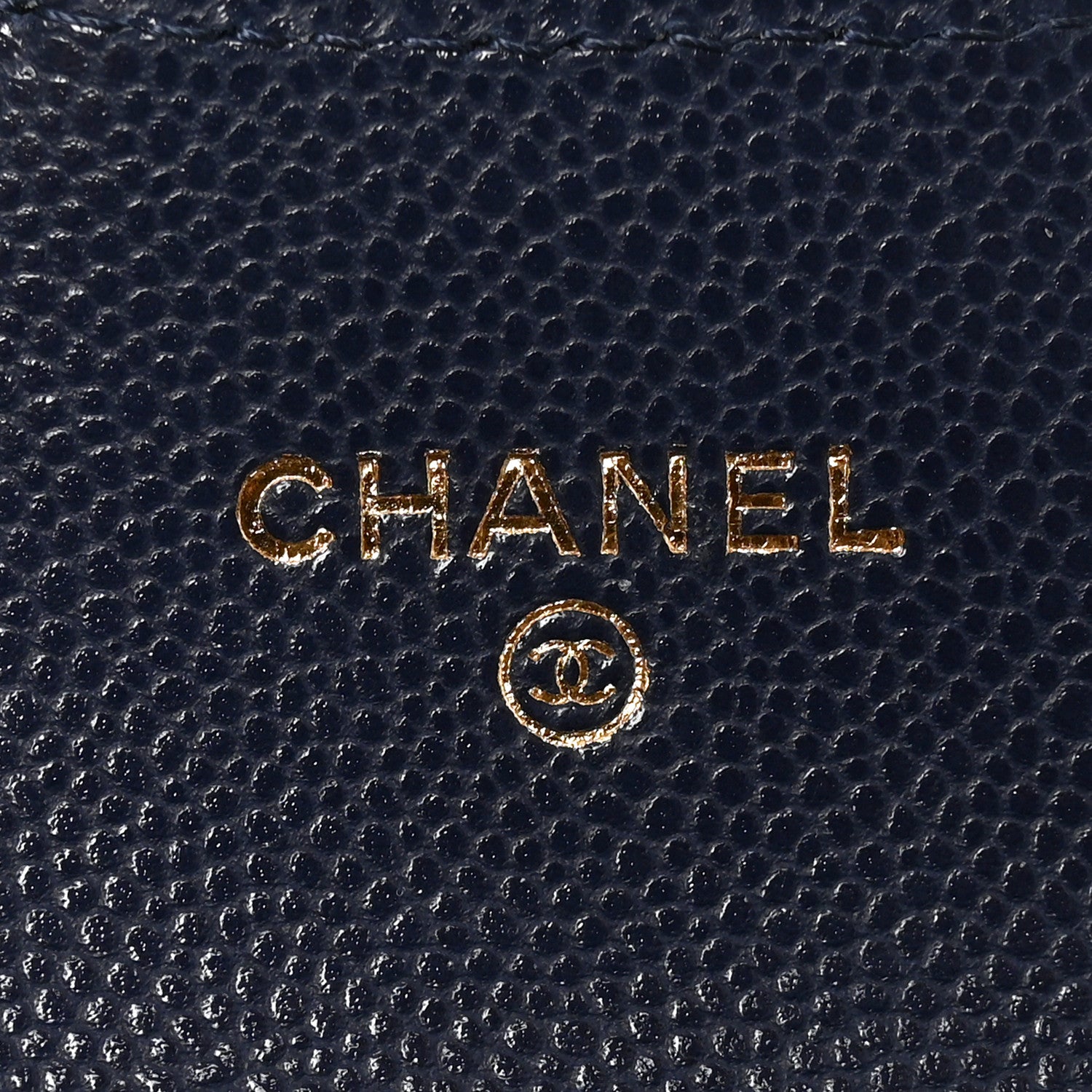 Chanel Caviar Quilted Flap Card Holder Wallet Navy Blue 6 of 9