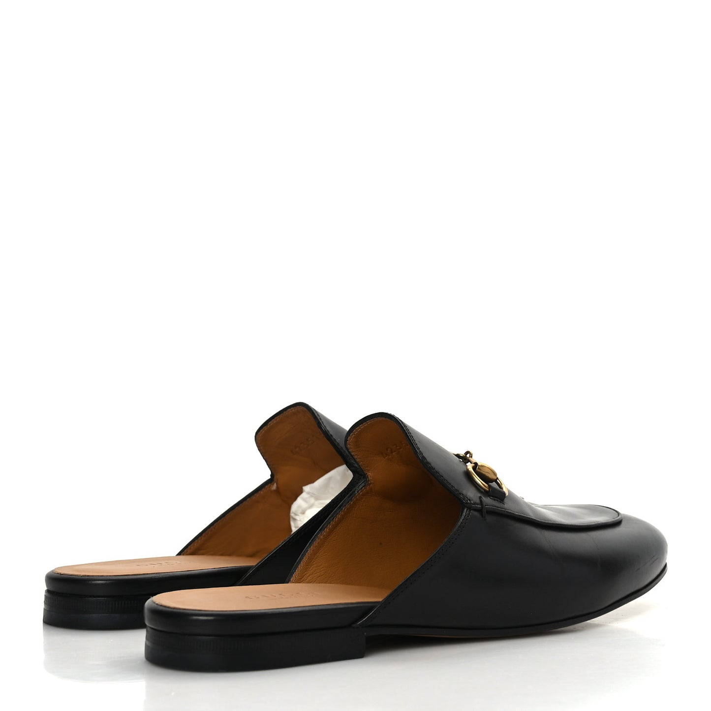 Calfskin Womens Princetown Slippers 37.5 Black
