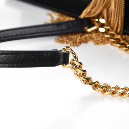 Saint Laurent Smooth Calfskin Classic Monogram Kate Tassel Chain Wallet Black 12 of 13