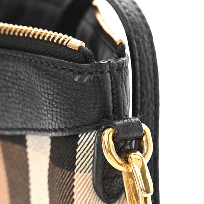 Burberry House Check Derby Peyton Crossbody Clutch Bag Black 14 of 16