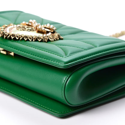 Dolce & Gabbana Nappa Devotion Crossbody Bag Green 9 of 10