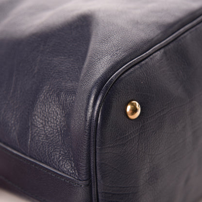Saint Laurent Calfskin Oversized Muse Navy Blue 12 of 13