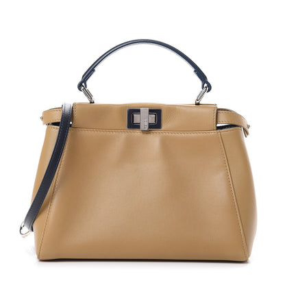 Fendi Nappa Colorblock Mini Peekaboo Iconic Satchel Cuoio Oceano Multicolor 1 of 12
