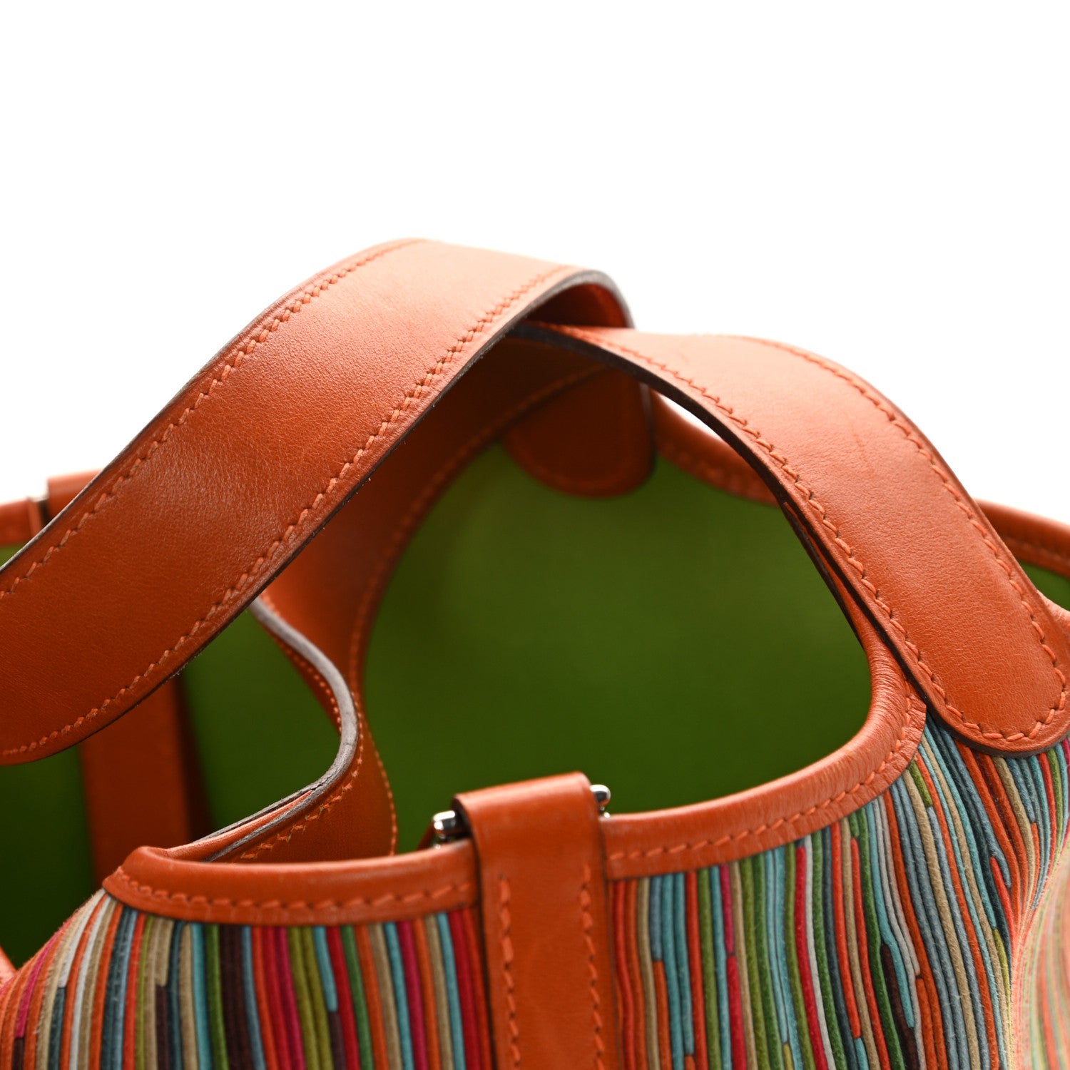 Hermes Box Vibrato Picotin 18 PM Potiron Vert Anis 16 of 17