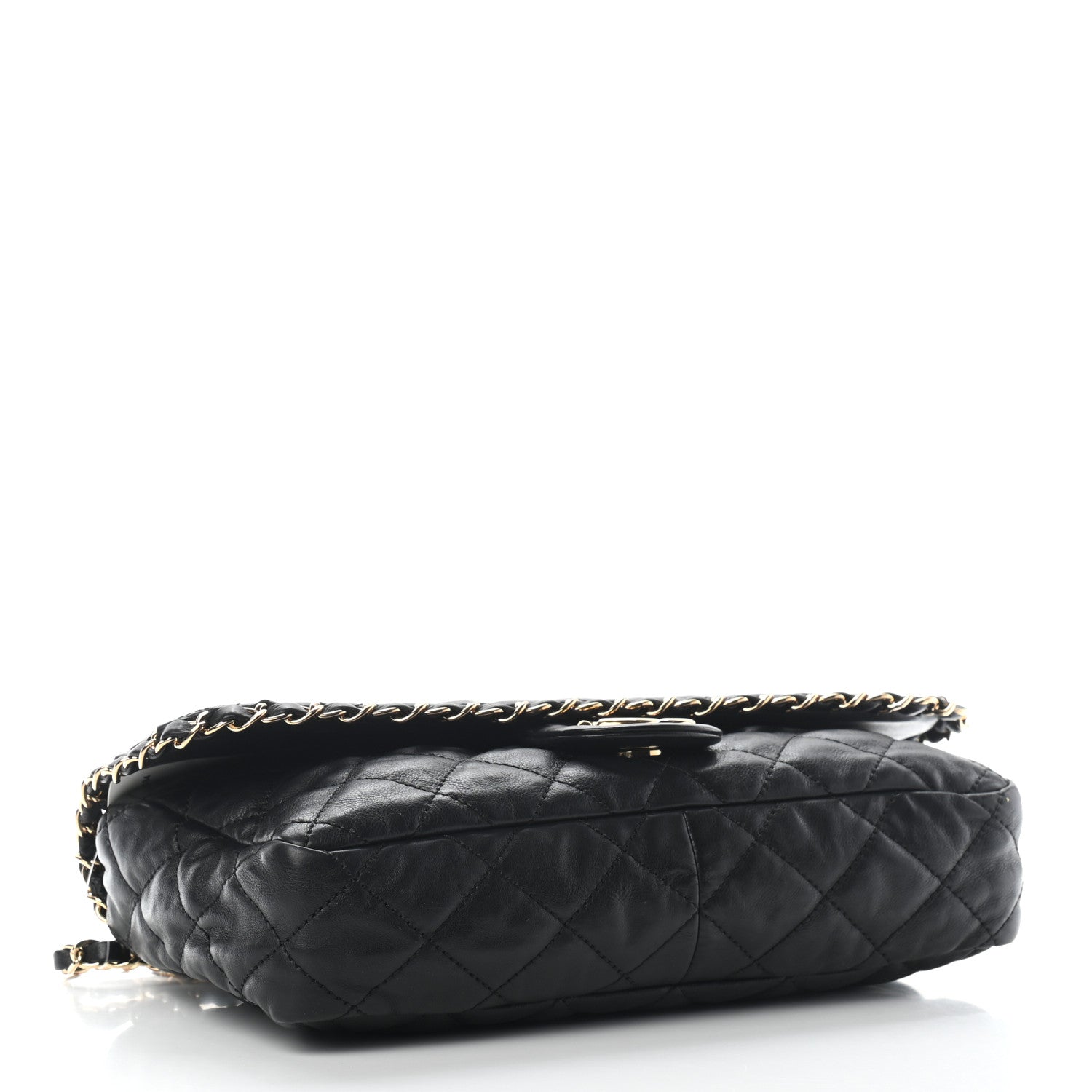 Chanel Calfskin Quilted Medium Chain Me Flap Black 3 of 8
