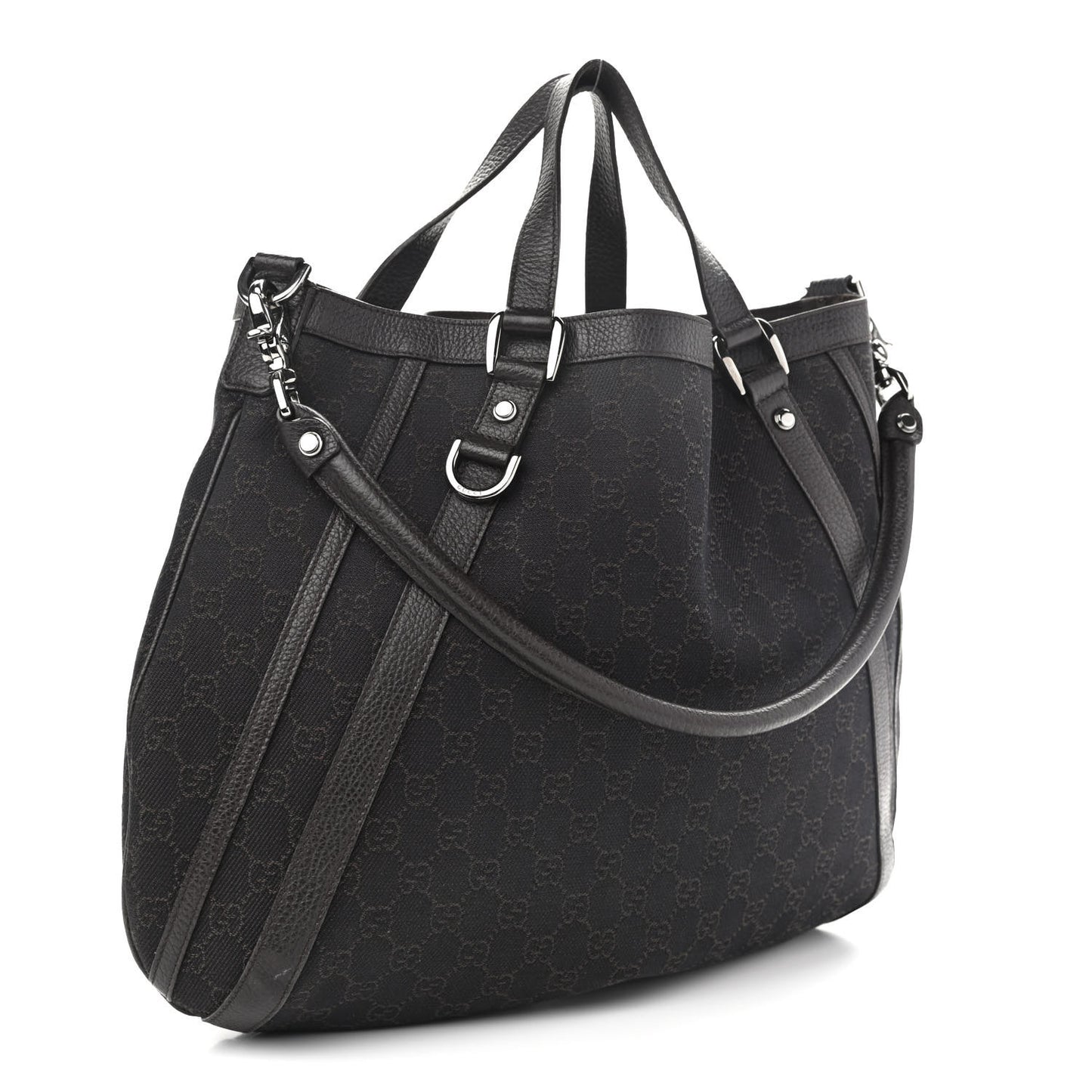 Monogram Medium Abbey Convertible Tote Dark Brown