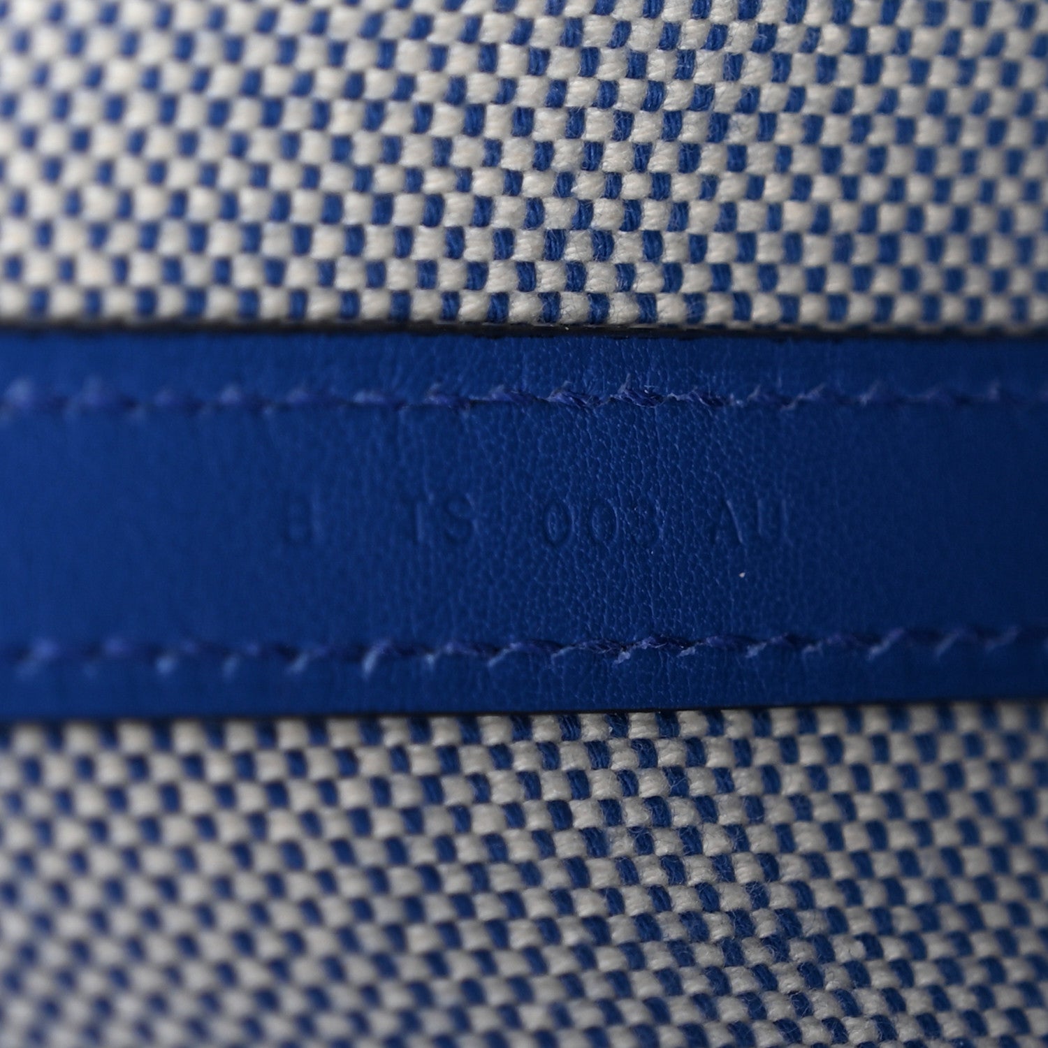 Hermes Swift H Canvas Cabas H En Biais 27 Bleu Royal Ecru 7 of 11