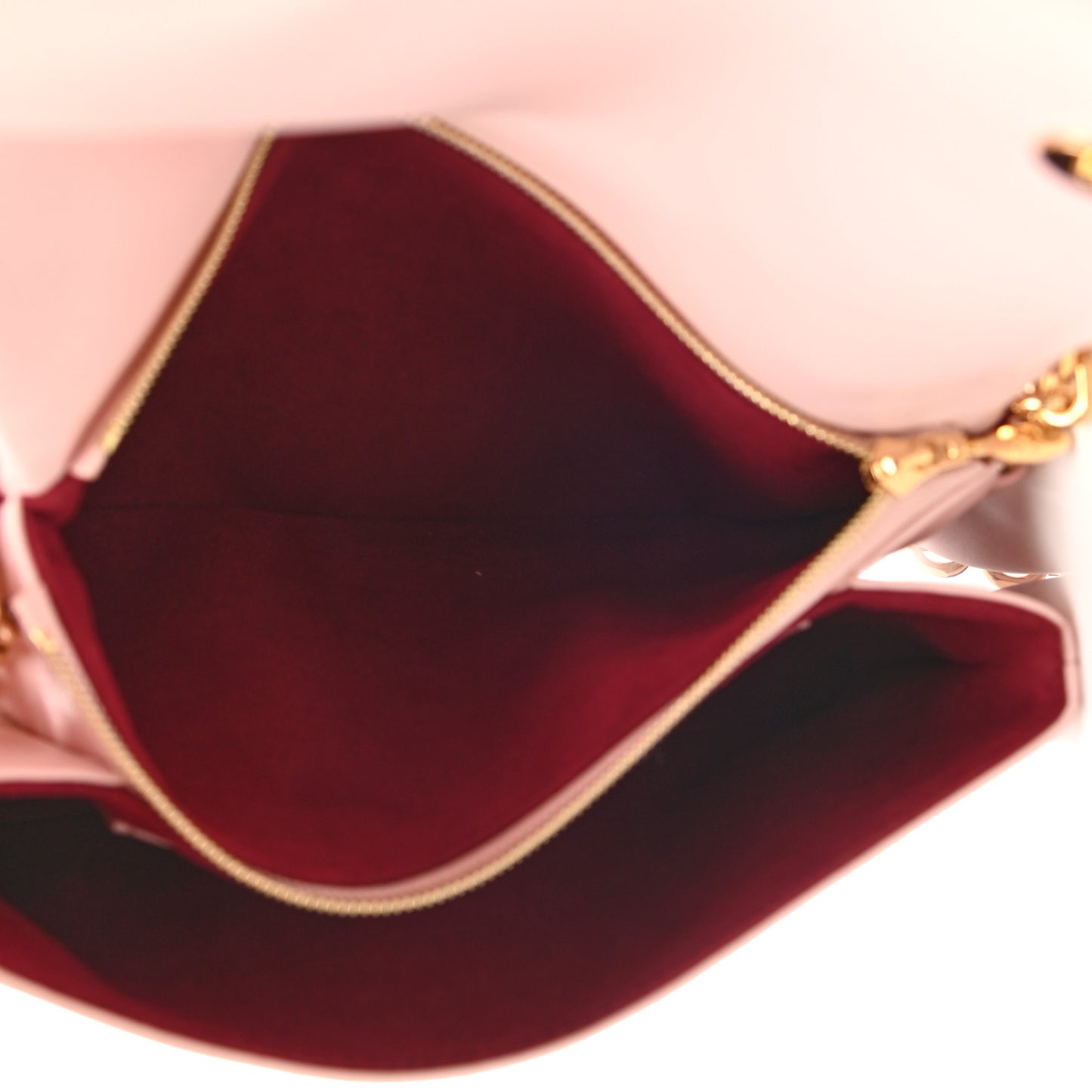 Lambskin Embossed Monogram Pochette Coussin Rose