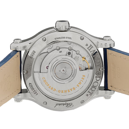 Chopard Stainless Steel Alligator Diamond 36mm Happy Sport Sun, Moon and Stars Automatic Watch 4 of 4