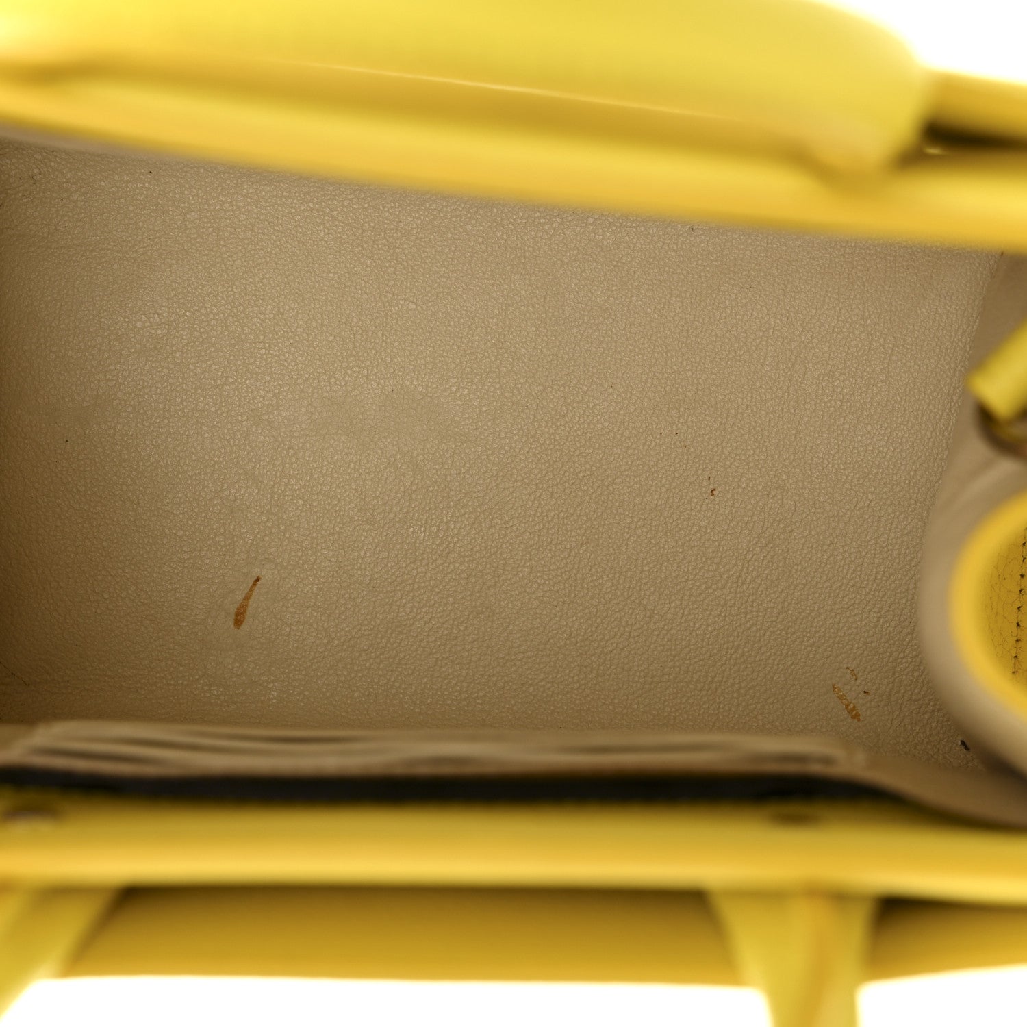 Givenchy Grained Calfskin Nano Horizon Satchel Yellow 5 of 13