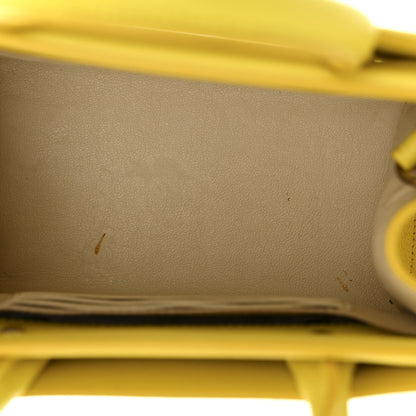 Givenchy Grained Calfskin Nano Horizon Satchel Yellow 5 of 13