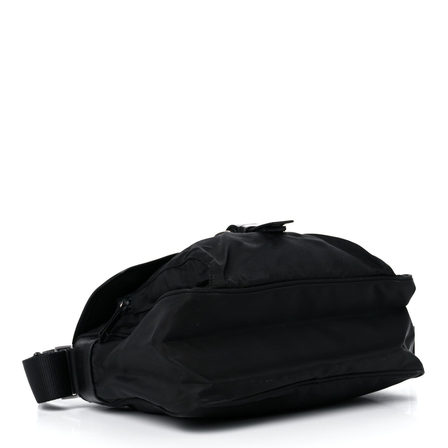 Nylon Vela Sport Messenger Bag Black