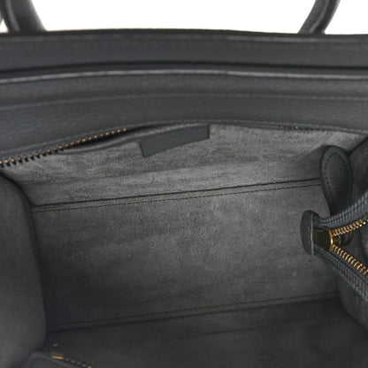 Celine Baby Drummed Calfskin Nano Luggage Kohl 5 of 11