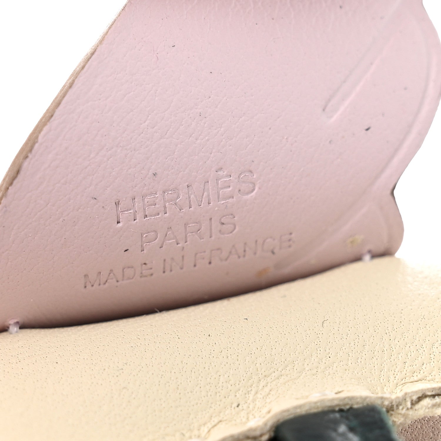 Hermes Milo Lambskin Grigri Rodeo Pegase Horse Bag Charm PM Craie Mauve Pale Vert Cypress 3 of 4