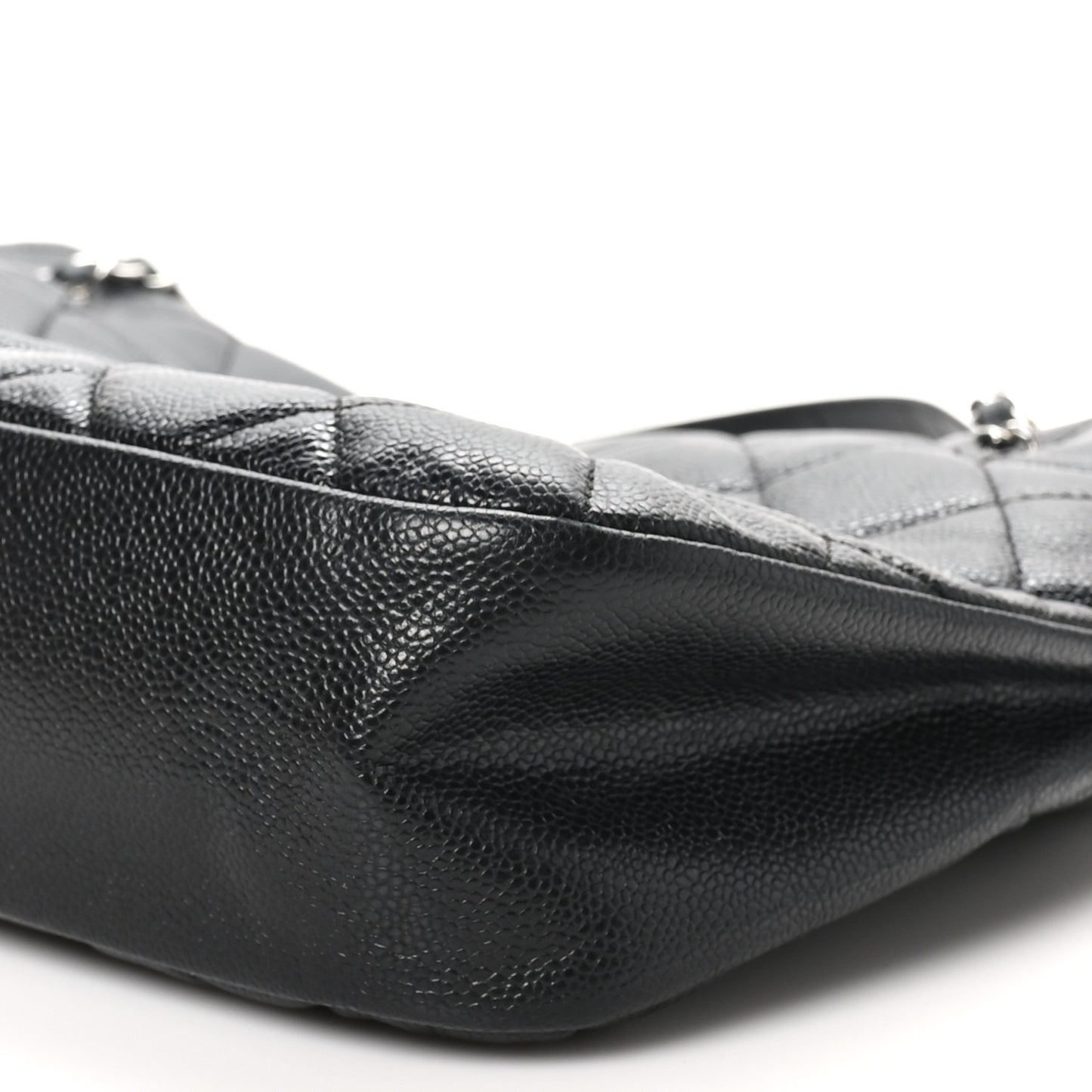 Caviar Quilted Timeless CC Soft Tote Black