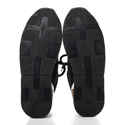 Hermes Technical Canvas Sneakers 39 Black White 5 of 9