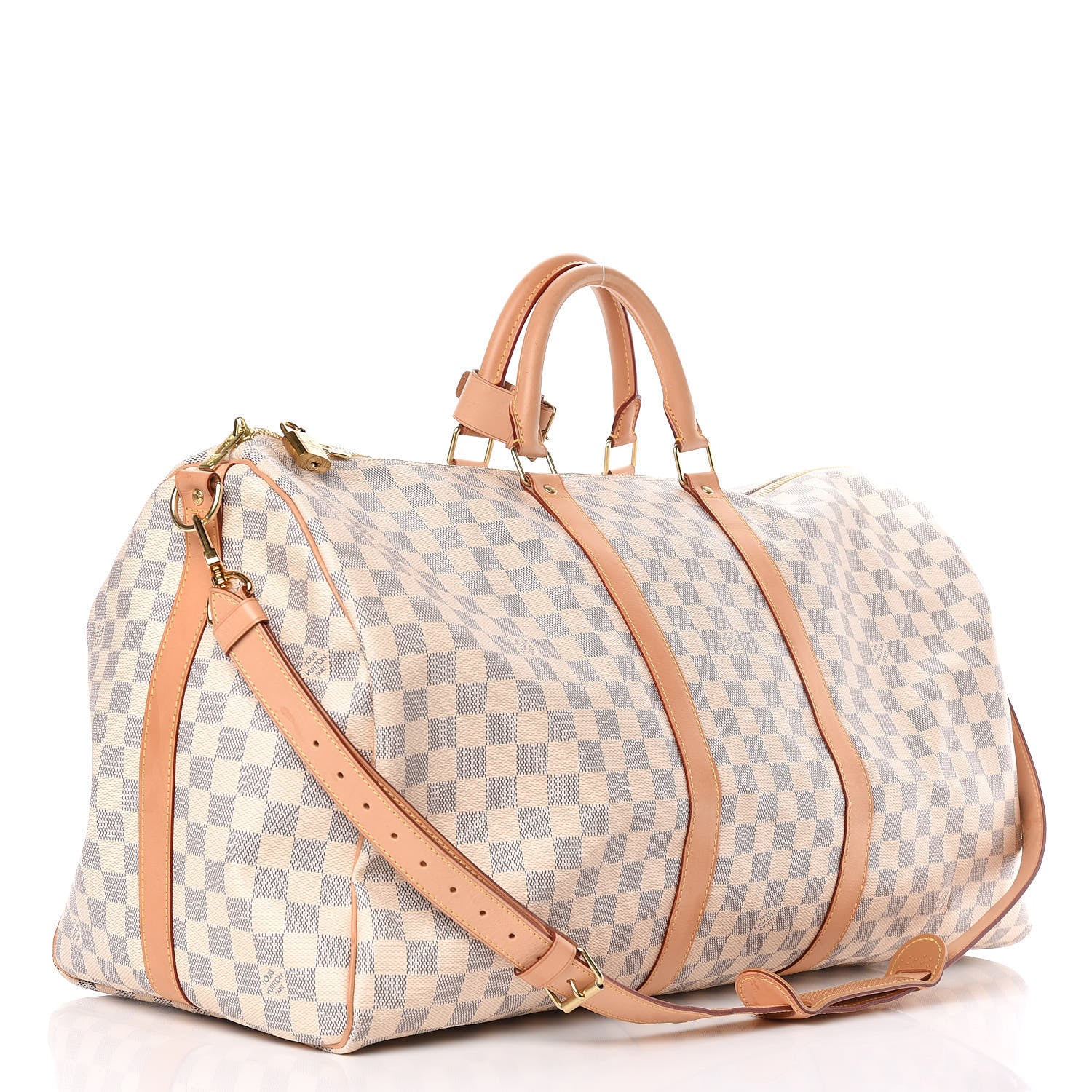 Louis Vuitton Damier Azur Keepall Bandouliere 55 4 of 22
