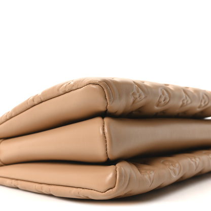 Louis Vuitton Lambskin Embossed Monogram Coussin PM Camel 8 of 10