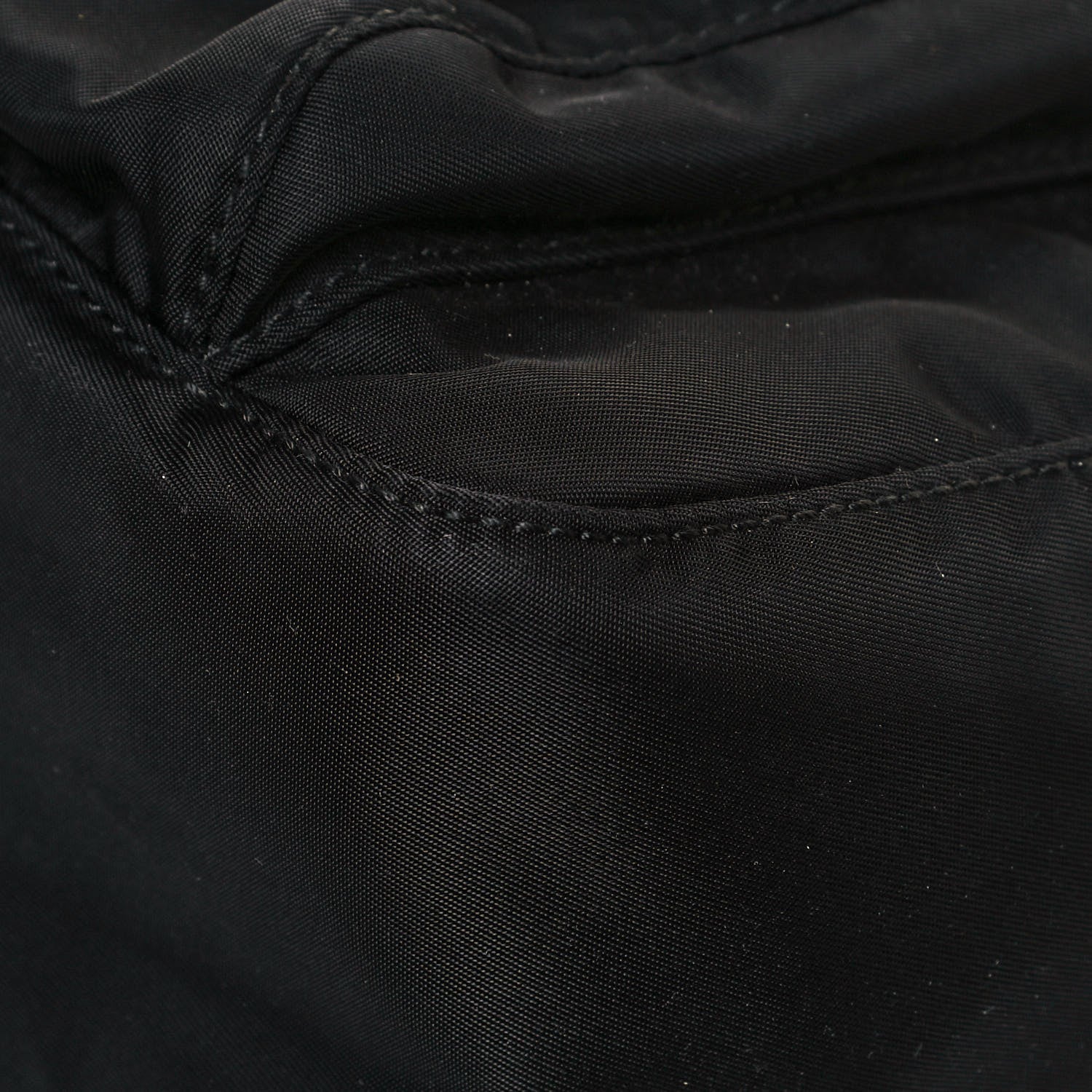 Prada Tessuto Nylon Single Buckle Messenger Bag Black 9 of 12