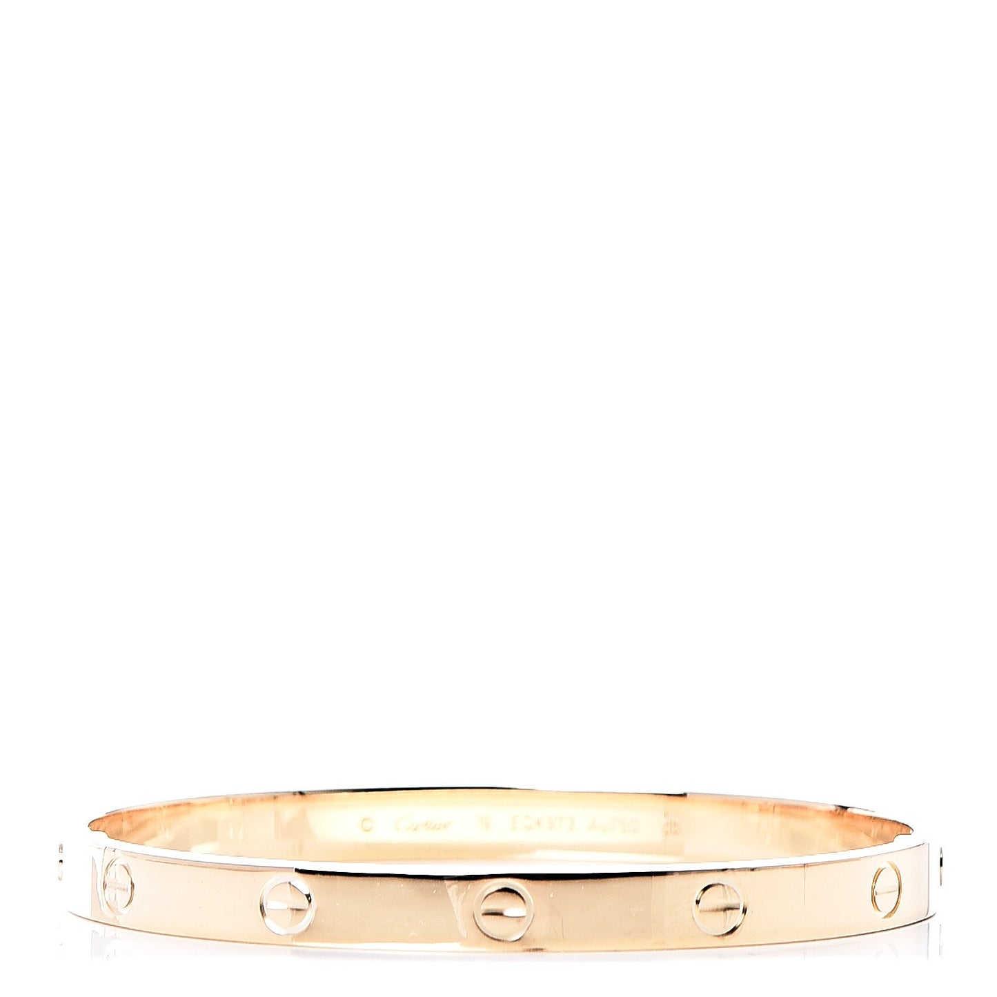 18K Yellow Gold LOVE Bracelet 19